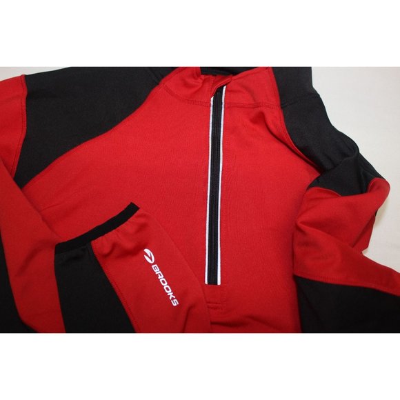 Brooks men's 1/4 zip thermal performance pullover cycling running jacket M - Picture 11 of 16